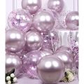 25pcs 10inch Original Shiny Light Purple Chrome Balloons Genuine Solid Metallic Balloon Chrome Light Purple Balloon Party High Quality Latex Balloon Birthday Party Decoration, Wedding helium balloon. 