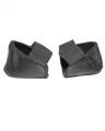 Leather Heel Covers Pair - Black for Heel Protection from Heel Cracks and Dust. 