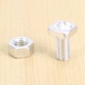 100 Packs Greenhouse Nuts and Bolts Square Head Bolts Nuts Greenhouse Repair Kit Parts Replacement Garden Supplies. 