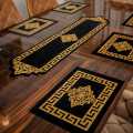 Exclusive Black Velvet Table Mats Set by Mehman Bazar – Available in 3, 5, 7 & 9 Pieces. 