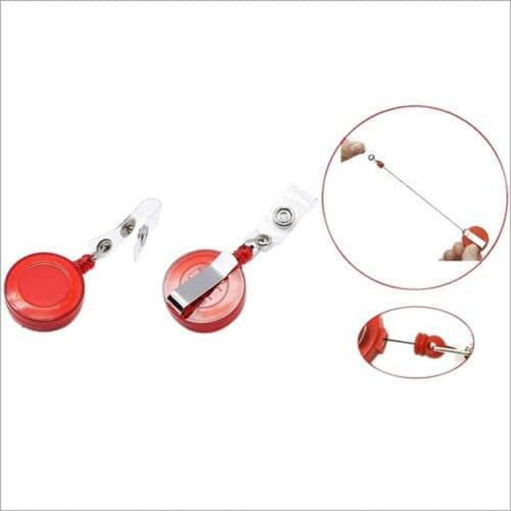 Chrome Retractable YoYo with belt clip - Great ID Card/Pass holder-5pcs