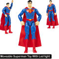 Big Size Superman Hero Avengers Action Figures moveable with Led light toys for kids. 