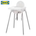 IKEA Baby Highchair with Tray and Safety Belts (Colors: Pink | Blue | White). 