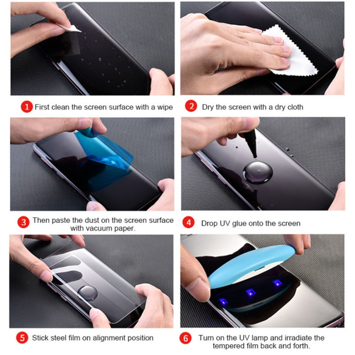 Huawei P40 Pro UV Tempered Glass Screen Protector Full Glue Nano Liquid Protective Film for Maximum Protection