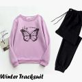 Trendy Winter Collection Flyaway Printed Fleece Sweatshirts and Trouser Casual Gym Sports Outdoors Wear Fashion for Women  at Fo-KAS. 