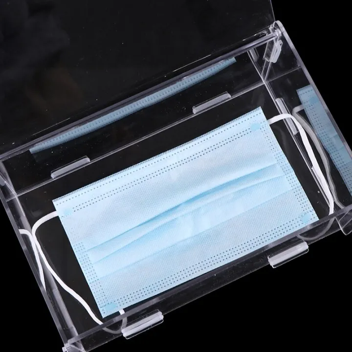 %E3%80%90HOT%E3%80%91%201Pc%20Disposable%20Mask%20Storage%20Box,%20Acrylic%20Transparent%20Flip%20Dustproof%20Portable%20Organizer%20-%20Image%204