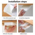 Under Desk Drawer Organizer Pencil Tray Storage Box Table Hidden Stationery Pen Holder Case Self Stick for Office School Home. 