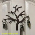 Key Holder Tree Design Wall Hanger for Keys and Key Chains, 7 Hooks, Decorative Home Wall Rack, Durable High Manganese Alloy Steel, Easy to Mount. 