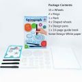 Educational Toys New Spirograph Deluxe Set Design Tin Set Draw Spiral School Supplies Children's Toys. 