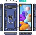 Google Pixel 7 Back Case Cover Heavy Armor Shockproof Case With Magnetic Ring Holder (Random Colors). 