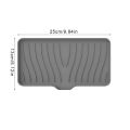 Self Draining Soap Bar Holder Silicone Kitchen Sink Soap Dish Sponge Tray Counter Caddy Organizer for Dish Soap Dispenser. 