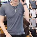 Men Summer Top Mesh Design Sweat Absorbing Summer T-Shirt. 