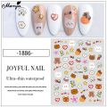 Monja Nail Stickers Lovely Bear Cartoon Bunny Carrot Decals Holographic Self-adhesive Sliders Manicure Design Accessories Tools. 