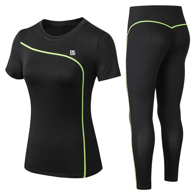 Women%20Gym%20Sets%202%20piece%20Yoga%20Set%20Gym%20Clothes%20Tennis%20Yoga%20Shirt%20+%20Seamless%20Leggings%20Workout%20Sports%20Suit%20Active%20Wear%20-%20Image%203