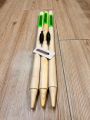 Pack of 3 Wicket Stump| Hard Ball English Cricket Wicket Stumps for Competitive Cricket| Set Made With | Multi-Surface Placement| Multicolor. 