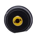 QUANBU Yellow Tip 4.0x1.7 mm Male Plug to 5.5x2.1mm Female Jack DC Power Connector Black. 