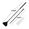 Aquarium Algae Scraper Fish Tank Cleaner Maintenance Glass Cleaner Scraper with Extension Rod and 10 Blades. 