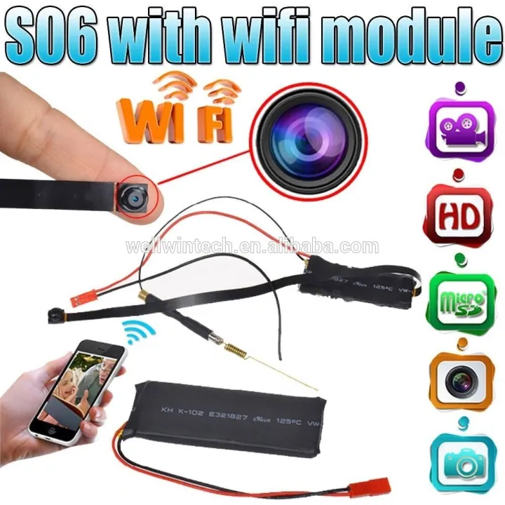 Pin Mini Camera Mini Pin Hole Camera HD WiFi S06 1080P | Daraz.pk
