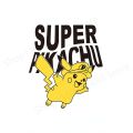 Anime Pokemon Game Pikachu Patches for Clothing Heat Transfer Stickers Printing Anime T-shirt Hoodies for Kids Boys Appliques. 