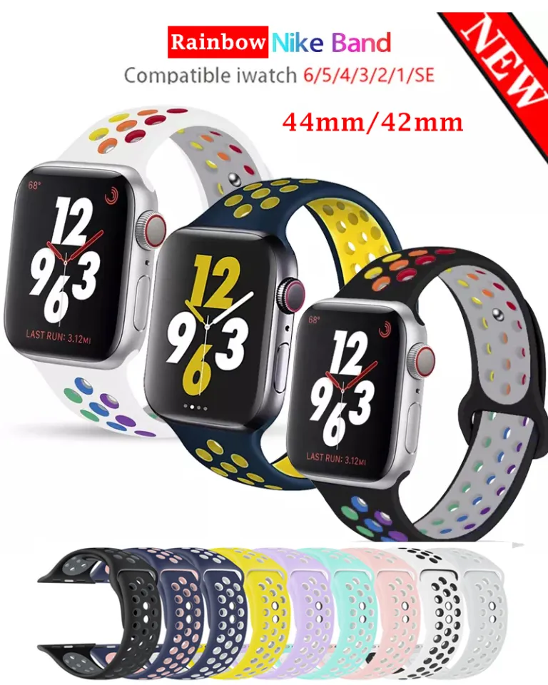 45mm 44mm Apple Watch Soft Silicone Sports Band Wrist Strap