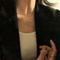 Spice girl temperament pendant jewelry wholesale niche ins style clavicle chain bow flower light luxury color preservation necklace women. 