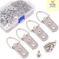 Pack Of 20 Picture Frame Hanger - D Rings Picture Hooks with Screws for Hanging Clock, Paintings, Artwork, Mirrors. 