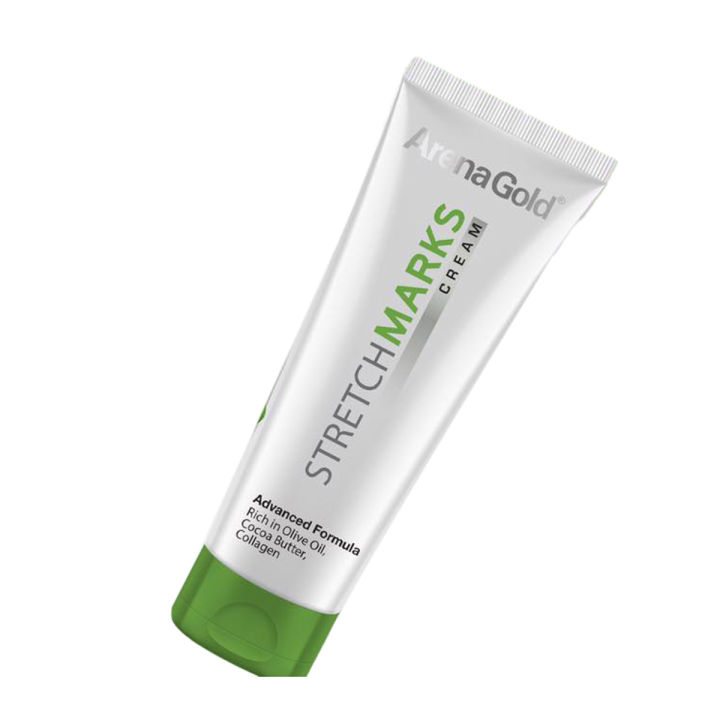 Arena Gold Stretch Mark Cream 75g | Reduces Stretch Marks| Helps Fade Out Stretch Mark Scars| Evens Out Skin Tone And Discolouration| Soften And Smooths Skin| For All Skin Types| Advance Formula Body Cream