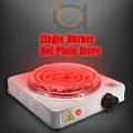 Electric Stove (Electric CHULA) Portable Hot Plate - Single Burner 1000 Watts. 