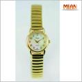 watvh for boys.Vivani Watch Men MOP Stainless Steel Gold Stretch Water Resist Battery Quartz. 