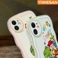 YIWESAN For Samsung galaxy S10 4G Case Cartoon Toy Story Colorful Lovely Cream Wave Border Soft Clear Shockproof Phone Cases Creative Camera Transparent Casing Simple Silicone Protective Cover. 