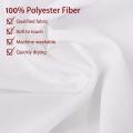 White Water Repellent Shower Curtain, Odorless Fabric, Eco Friendly, Bath Curtains Liner for Bathroom, Easy Hanging on Rod. 