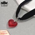 Carat Romc Velvet Necklace Vintage Gothic Heart Choker Necklace Adjustable Black Velvet Neck Jewelry for Women Symbol of Love Perfect Christmas Gift Buyers' Favorite Romc Heart Necklace. 