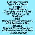 Kids Boy Girl Electric Train With Rechargeable Battery and Remote Control With Smoke 2-4 Years. 