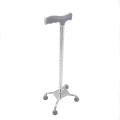 Aluminium Walking Stick - 4 Pad Type High Quality Adjustable Height For Oldman & Patient. 