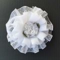 2pcs 30 type New hair bows Bow white tulle chiffon flower for Girls Kids rubber band elegant headbands Hair Accessories scrunchy. 