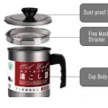 1.4L Strainer Oil Cooking Oil Filter Storage Oil Container Leakage Proof Oil Strainer Kitchen Oil Tank Cooking Oil Stainless-Steel Oil Filter Storage ,Best Oil Shaver) Can Container with Removable Filter Anti-Scalding Handheld, Lid for Cooking.. 