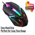 RGB Mouse - Gaming RGB Mouse M12 for Computer and Laptop or Desktop - Wired USB Lightning Mouse for Desktop Computer and Laptop - M12 Gaming Mouse for PC and Laptop. 