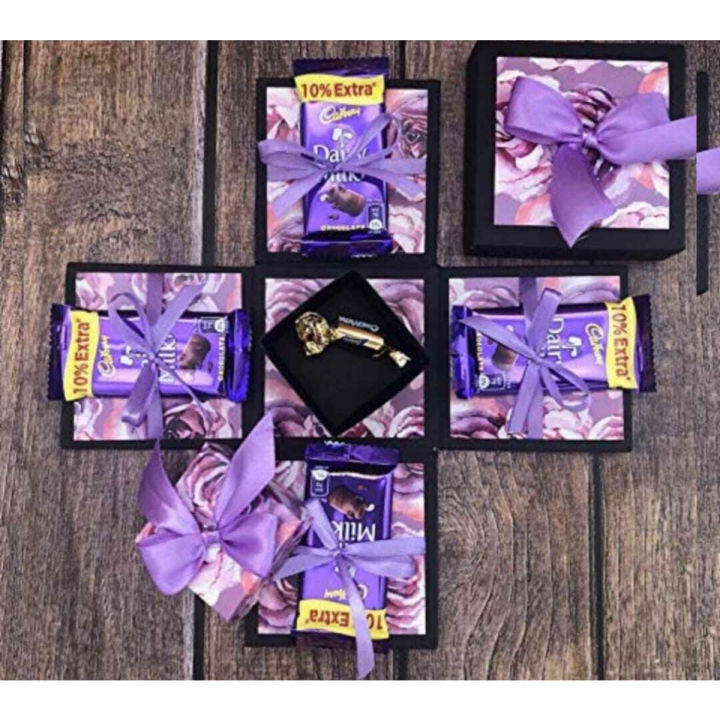 4 dairy milks chocolate gift box for birthday