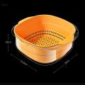Kitchen Strainer Colander Bowl, Fruit Washing Bowl, Food Storage Basket Space Save Multipurpose. 
