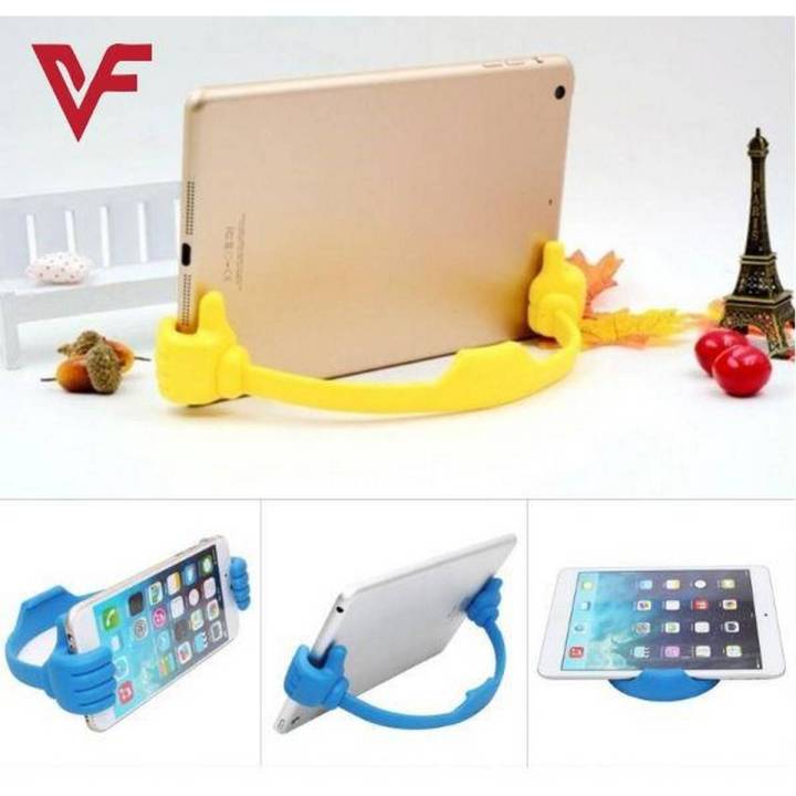 Thumb Design Mobile OK Stand Holder Universal Thumbs-up Cell Phone Stand, Flexible Multi Angle Cute Desk Phone Holder, Travel For All Mobile Phones and Tablets