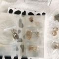 PVC Clear Jewelry Zipper Bag,Jewelry Earring Storage Book,(84 Cells). 