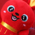 Rabbit Stuffed Toy Exquisite Pattern Backpack Hanging Decoration Lucky Bunny Plush Toy. 