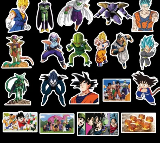 10%20Pcs/Pack%20TV%20Show%20DRAGON%20BALL%20Z%20Anime%20Cartoon%20Waterproof%20Stickers%20for%20Laptop%20Mobile%20Guitar%20Bicycle%20Car%20Fridge%20Skateboard%20PC%20TV%20-%20Image%204
