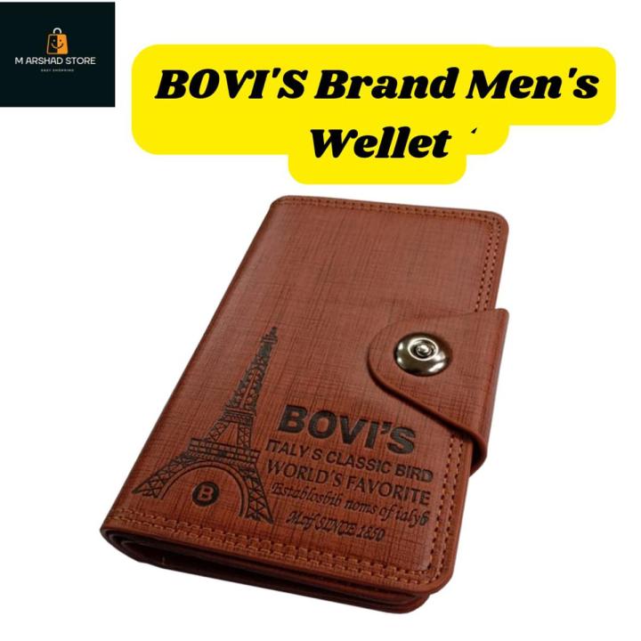 MEN’S FASHION|HOT SELLING |100% Bovis Brand High  Quality Book Style Wallets Plus Cardholder For Men