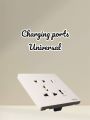 Multi Light Plug Socket With 2 USB Socket Outlet 2.1A 5V Electrical Wall Mounted Power Sockets | USB Port For Mobile Charging and USB Light Bulb. 