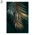 Modern Golden Plant Leaves Canvas Painting Home Office Picture Poster Wall Decor. 
