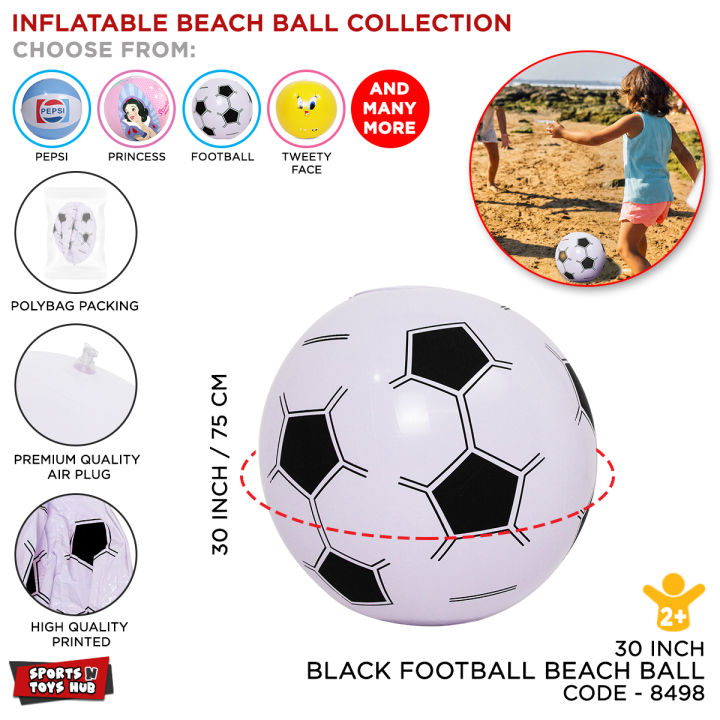 Inflatable Beach Ball Collection, Football, Pepsi, Coca Cola, 7up. Fanta, Smiley Face, Tweety Design Inflatable Beach Balls Inflator Water Boll Summer Indoor & Outdoor Swimming Toy For Kids Play In Swimmings Pool Ball, Kids, Swimming Essentials Toys