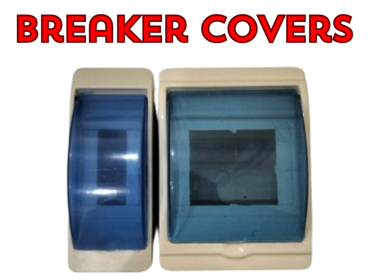 Breaker Covers: Two Sizes for Single and Double Pole Breakers