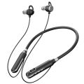 Stereo Bluetooth Headset With Magnetic Suction Hanging Neck Type For Large Power Super Long Life Led Display And A Half Into The Ear. 