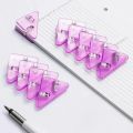 Paper Clip Triangle Corner Clips Kawaii Page Holder File Index Photo Clamp Korean Stationery Office School Desk Organizer. 
